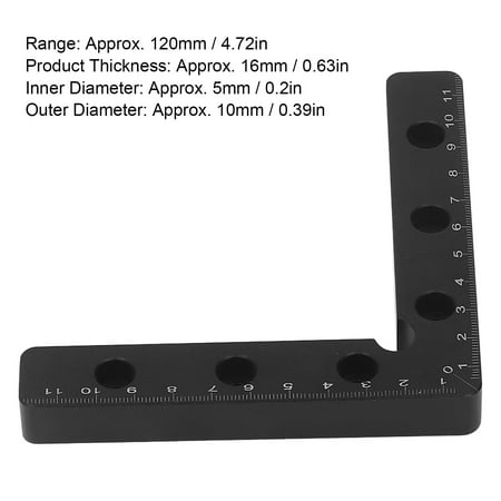 

2-Pack 120mm 90-Degree Clamp Set with Metric Scale for Precise Woodworking Squaring and Positioning