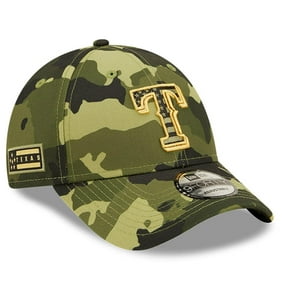 Men's New Era Camo Texas Rangers 2022 Armed Forces Day 9FORTY Snapback Adjustable Hat - OSFA