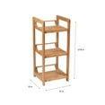 thumbnail image 4 of Organize It All 3 Tier Bamboo Shelving Tower, 4 of 8