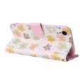 thumbnail image 3 of Wallet Case for iPhone XR with RFID Blocking Credit Card Slots Holder, Cute Patterned Gold Brushing Magnetic Flip Kickstand Wrist Strap Cover iPhone XR, Flowers Blossoming, 3 of 8