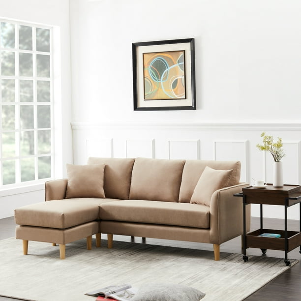Brown corner sofa