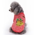 thumbnail image 2 of Christmas Pet Dog Costume Cute Animal Printed Pet Coat Cotton Soft Pullover Dog Shirt Jacket Sweater Cat Sweater Pets Clothing Outfit, 2 of 8