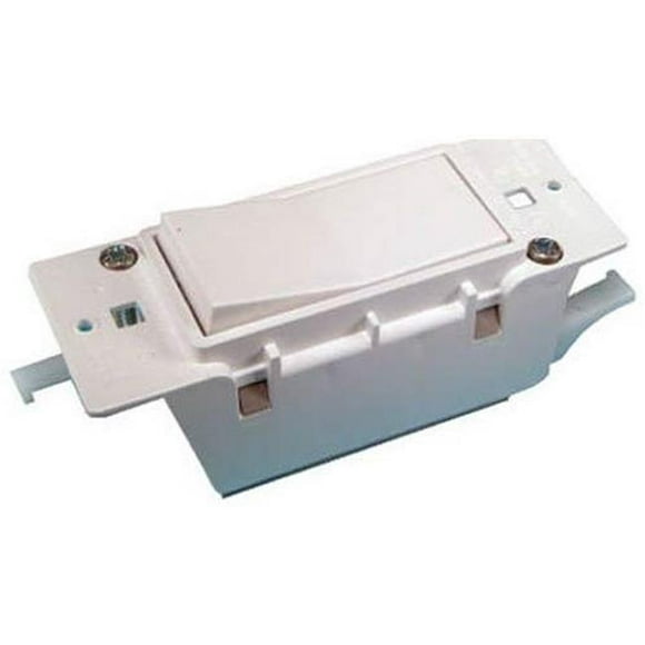 États-Unis Hardware E119C Interrupteur Simple - Blanc
