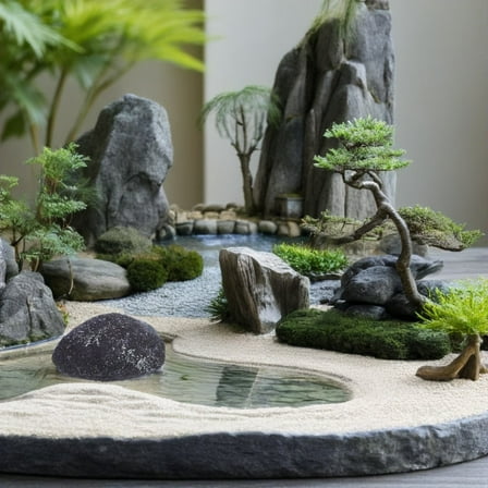 OFFIGAM  Grey Faux Landscape Rock Foam Home Garden Movie Set Decoration 1Pack 10.6×7.1×5.5in