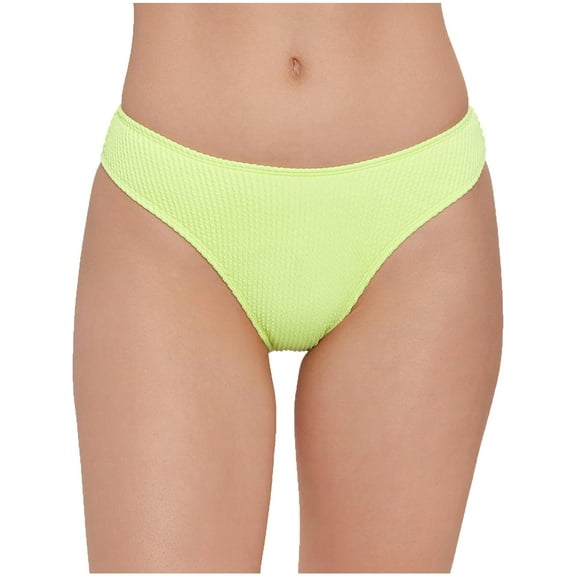 Salt Cove Women's Juniors Hipster Bikini Bottoms Yellow New