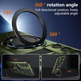 thumbnail image 6 of Phone Case for Samsung S24 Plus Case with Ring Magnetic Fits Wireless Charger, 2 in 1 Soft TPU and Hard PC Cover Samsung Galaxy S24 Plus Case Shockproof Rugged Green (Green), 6 of 16