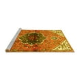 thumbnail image 2 of Ahgly Company Machine Washable Indoor Square Persian Yellow Traditional Area Rugs, 5' Square, 2 of 4