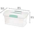 thumbnail image 2 of Caja de almacenamiento Sterilite Showoffs Med Nesting, transparente, color azul, 2 of 2