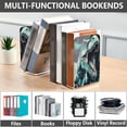 thumbnail image 4 of Wobogo Tyrannosaurus Rex Acrylic Bookends Clear L-Shaped Book Holder with Non-Slip Pads for Books Files Magazines CD DVD 5.4×4.1×8.1in, 4 of 6