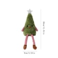thumbnail image 5 of Plush Christmas Tree Figurine, Green Finish, Soft Dangling Legs Tabletop Ornament for Mantel, Shelf, Desk or Holiday Gift, 5 of 6