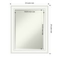 thumbnail image 4 of Amanti Art Craftsman White Beveled Wood Wall Mirror 29 x 23 in., 4 of 5