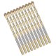 thumbnail image 3 of 10 brocas triangulares HSS para baldosas de cerámica, mármol, piedra de . Dorado kusrkot Broca torcida para azulejo cerámico, 3 of 8