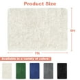 thumbnail image 7 of Nefoso Shag Area Rug, 5ft x 7ft Soft Fluffy Area Rugs for Living Room Bedroom Decor Carpet, Rice-white, 7 of 7