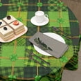 thumbnail image 4 of St Patrick''s Day Tablecloth Round 60 Inch Irish Shamrock Clover Green Patchwork Table Cloth Circle Saint Patricks Day Table Cover Tabletop for Home Decor Dining Room Kitchen Party Picnic, 4 of 6