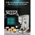 thumbnail image 3 of Gevi Professional Espresso Machine, 20 Bar, Stainless Steel, 3 of 9