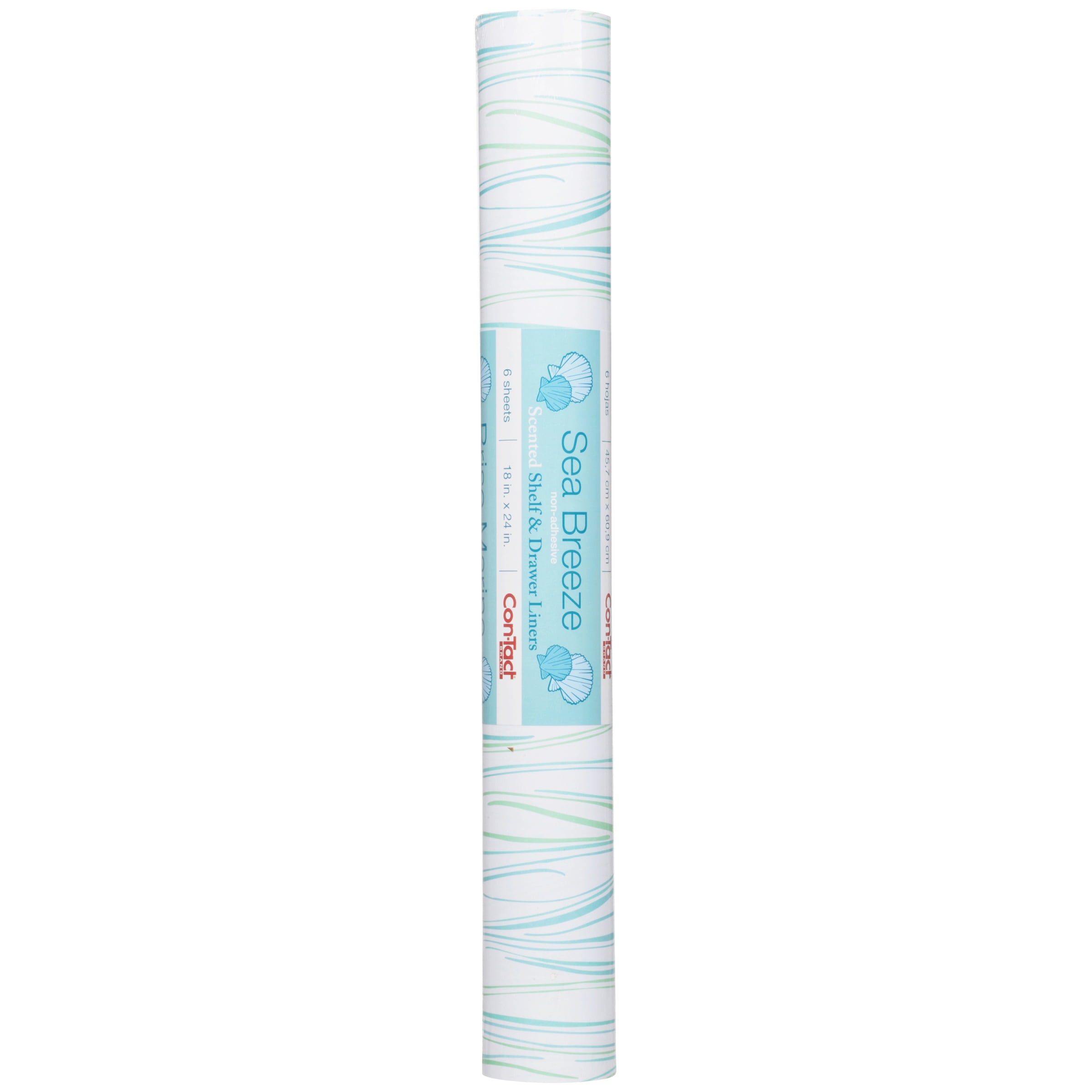 Con Tact Sea Breeze Whisper Scented Shelf Drawer Liners 6 Ct