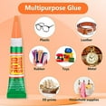 thumbnail image 5 of 36 x 3g Super Strong Glue for All Purpose, Clear Cyanoacrylate Adhesive Instant Quick Dry Superglue Gel Tubes Bonding Plastic, Metal, Glass, Leather, Wood, Rubber, Jewelry, DIY Crafts Repair, 5 of 7