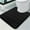 Black, variant on Debonair Memory Foam Bathroom rugs Toilet mats, U-Shaped Contour Carpet, 20" x 24", Grey