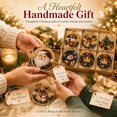 thumbnail image 6 of Clearance! 6Pcs Christmas Wooden Ornaments, Pearl Diamond Art Kit for Adults DIY Hanging Christmas Ornaments with Pearls, Special-Shaped Gems & Jute Twine, Holiday Craft for Tree & Window Decor (#7), 6 of 8