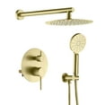 thumbnail image 2 of Kibi Circular Pressure Balanced 2-Function Shower System with Rough-In Valve, 2 of 5