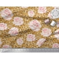 thumbnail image 3 of Soimoi Cotton Duck Fabric Check & Roses Floral Print Fabric by The Yard 42 Inch Wide, 3 of 3
