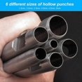 thumbnail image 4 of 9-Piece Punching Tool, Hollow Punch Set for Stitching Punching Tool, 4 of 5