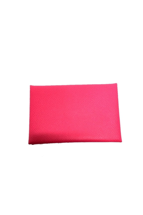 Pre-Owned HERMES Calvi Bifold Business Card Case, Coin Epsom Leather, Women's, Rose... (Fair)