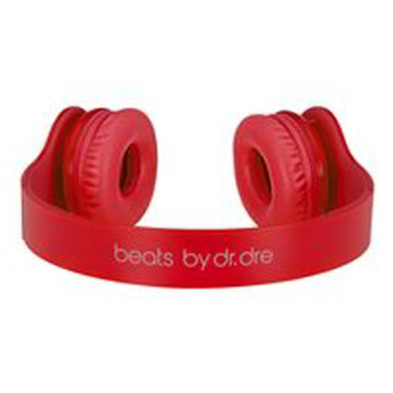 Beats Matte Solo HD - Headphones with mic - on-ear - matte red