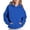 Blue, variant on Hoodies for Women Hoodie Oversized Fleece Sweatshirts Sweaters Spring Outfits 2025 Pullover Fall Winter Clothes Hemlock