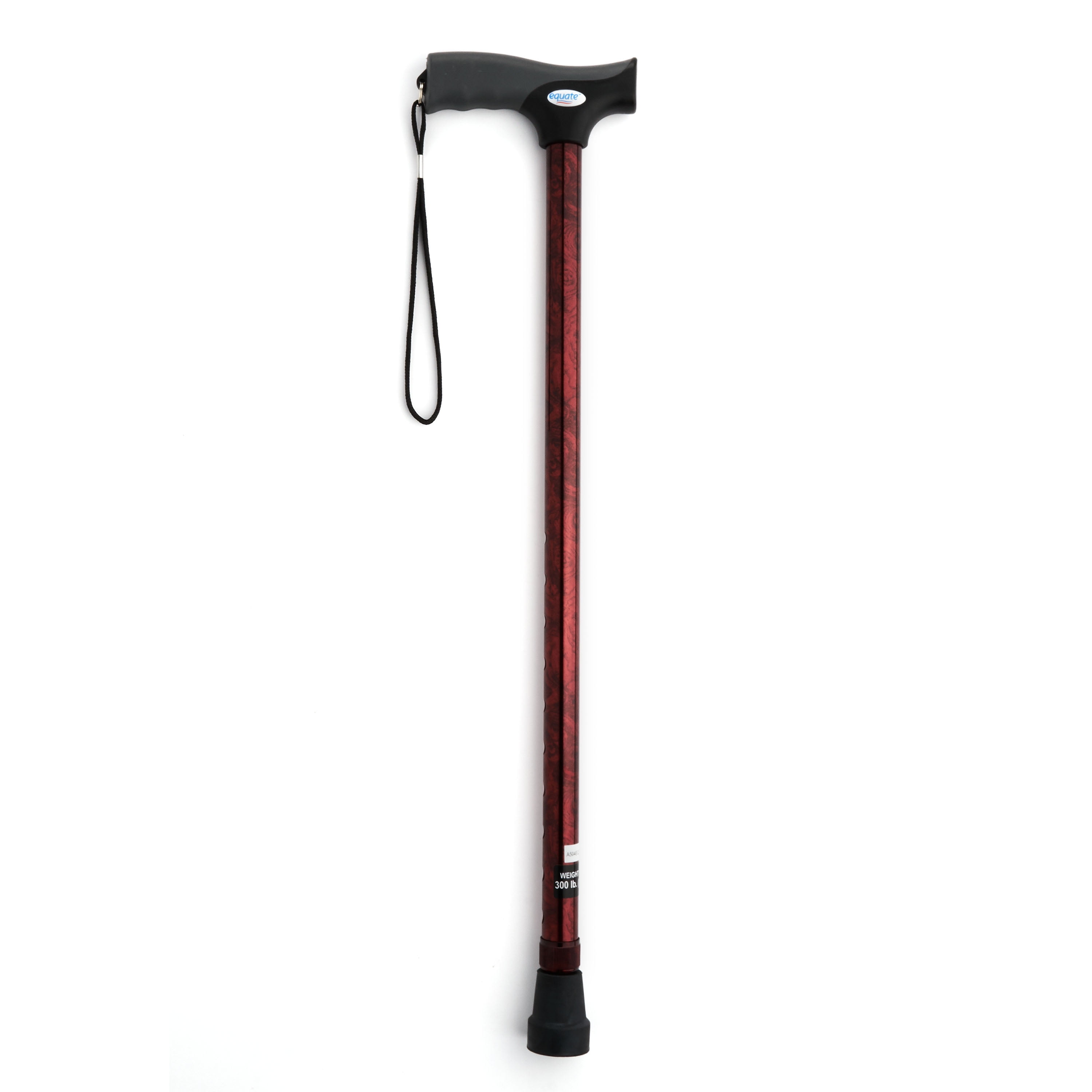 Equate Mobility Comfort Grip Cane, Red