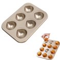 thumbnail image 2 of Baking Cake Mold Pan Chestnut Non Stick Cake Household Baking Baking Pan Three Snack for Oven, 2 of 9