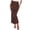 Brown, variant on Maoxin Womens Skirts Women's Fall And Winter Fashion High Waist Printed Half Skirt Half Skirt ,Brown,L