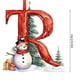 thumbnail image 3 of Adornos navideños, adornos navideños, regalos navideños, 26 letras, decoración para árbol de Navidad, adornos colgantes para árbol de Navidad, adornos navideños personalizados, decoración navideña, de, 3 of 5
