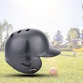 thumbnail image 4 of Equipo de protección para casco de bateo de béisbol deportivo con correa para adultos, niños y adolescentes (negro, 4 of 10