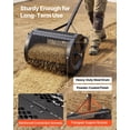 thumbnail image 4 of 16.5 Inch Heavy Duty Peat Moss Spreader Adjustable T Handle Powder Coated Steel Garden Roller for Grass Seed Planting, 4 of 7