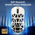 thumbnail image 5 of ATTACK SHARK R2 Wireless 8K Magnesium Alloy Mouse, PixArt PAW3950 Gaming Sensor, 48g SUPERLIGHT Mouse, BT/2.4G/Wired Gaming Mouse, Adjustable DPI 42000, Office Mice for Win11/Xbox/PS/Mac -Cheese, 5 of 9