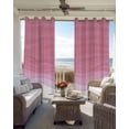 thumbnail image 4 of Ombre Waves Blackout Curtains, Light Blocking Print Window Curtains, Abstract Art Gradient Pink Modern Thermal Insulated Window Drapes for Living Room Kitchen Cafe 2 Panels, 104"W x 72"L, 4 of 9