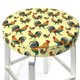 thumbnail image 3 of Balery Roosters In Farm Fundas de asiento para taburete de bar redondo de tela de terciopelo ajustables que protegen de arañazos y manchas para sillas de 14 a 17 pulgadas.-12 inch, 3 of 7