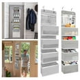 5 Shelf Over The Door Hanging Organizer Storage With 7 Pockets Wall