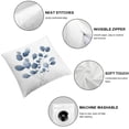 thumbnail image 4 of COMIO 2-Piece Short Plush Pillowcase Set (Universal 1) Navy Blue Botanica Pillowcase White, 4 of 6