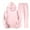Pink, variant on Matching Sets Men Clothing Sports Hooded Sweatshirt Jogging Pants Set, Size S-2XL