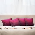 thumbnail image 3 of Ambesonne Geometric Throw Pillow Cover 4 Pack, Damask Vintage Design, 20", Hot Pink Fuchsia, 3 of 6