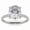 White, variant on Timeless Oval Cut White Gold Plated Solitaire Ring for Women
