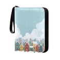 thumbnail image 2 of Game Card Storage Bag Collectible Trading Card Albums The 4-Pocket Card Binder With 50-Page Sleeve Can Hold 400 Game Cards Christmas House Cartoon, 2 of 6