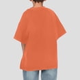 thumbnail image 3 of Ticikt Boys Short Sleeve Shirts Kids Summer Crewneck T-Shirts Casual Tops Washed Vintage Style Top for Children Everyday Wear School Outdoor Activities,Color:Orange,Size:9-10 Years, 3 of 9