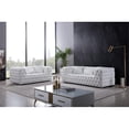 thumbnail image 2 of Pemberly Row Modern / Contemporary Tufted Faux leather Sofa in White, 2 of 3