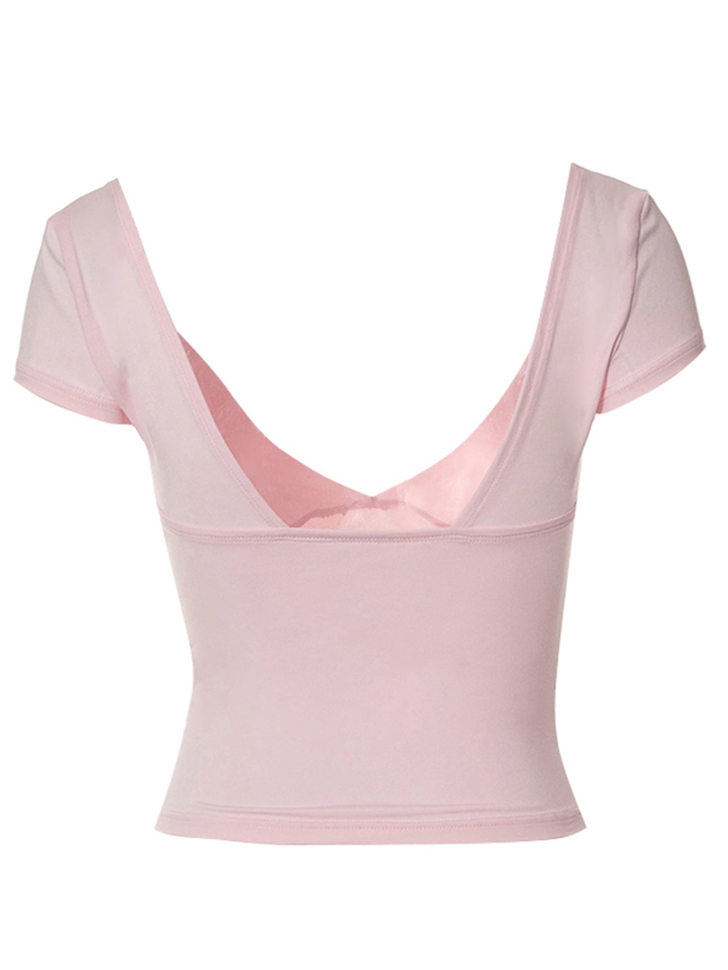 Buy DEEP V NECK HIGH LOW PINK TOP for Women Online in India