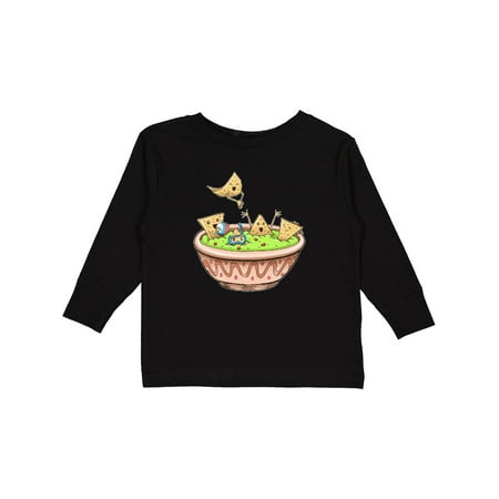 

Inktastic Nachos Partying in Guacamole Gift Toddler Boy or Toddler Girl Long Sleeve T-Shirt
