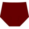 thumbnail image 3 of Fnooota Women's Underwear, High Waist 100% Cotton Briefs Panties Breathable Light Stretchy Comfort Wine ,XL, 3 of 5