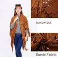 thumbnail image 4 of Ywmsfl Large Warm Shawl Wrap Tasseled Color Winter Accessory Casual Crop Color Hollow Oversized Shawl for Ladies, 4 of 18